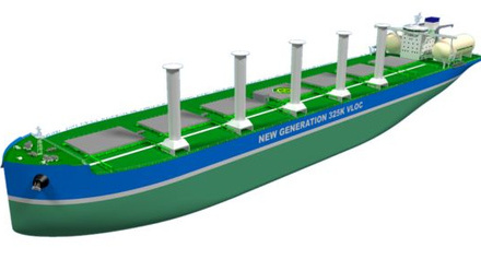 Ethanol-fuelled Newcastlemax VLOC  Credit: CSDC (China Ship Design & Research Center Co,.Ltd)