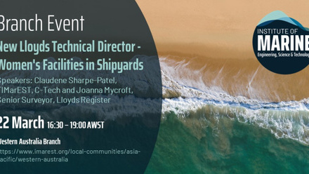 Image for LECTURE: New Lloyd's Technical Director - Women's Facilities in Shipyards (6849)