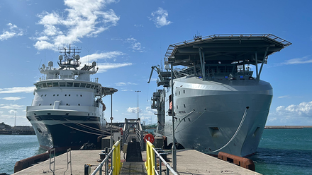 Image: RFA Proteus and RFA Stirling Castle together, MoD