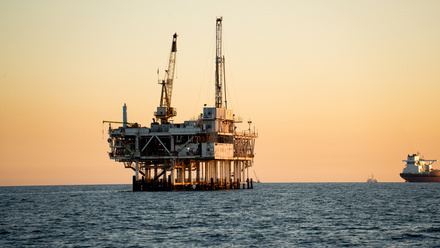 Giant Offshore Oil Platform Rig Drilling and Fracking for Crude Oil-iStock-1452266215.jpg