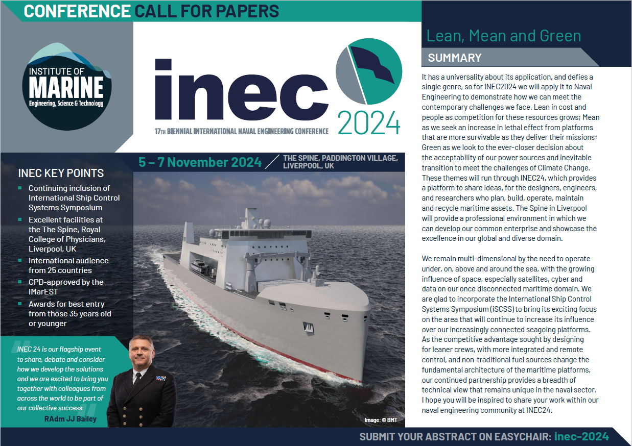 IMarEST INEC/iSCSS 2024