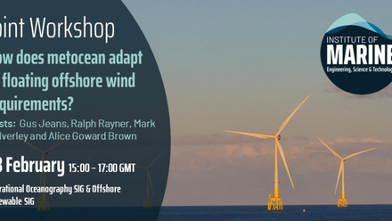 Image for WORKSHOP: How does metocean adapt to floating offshore wind requirements? (6870)