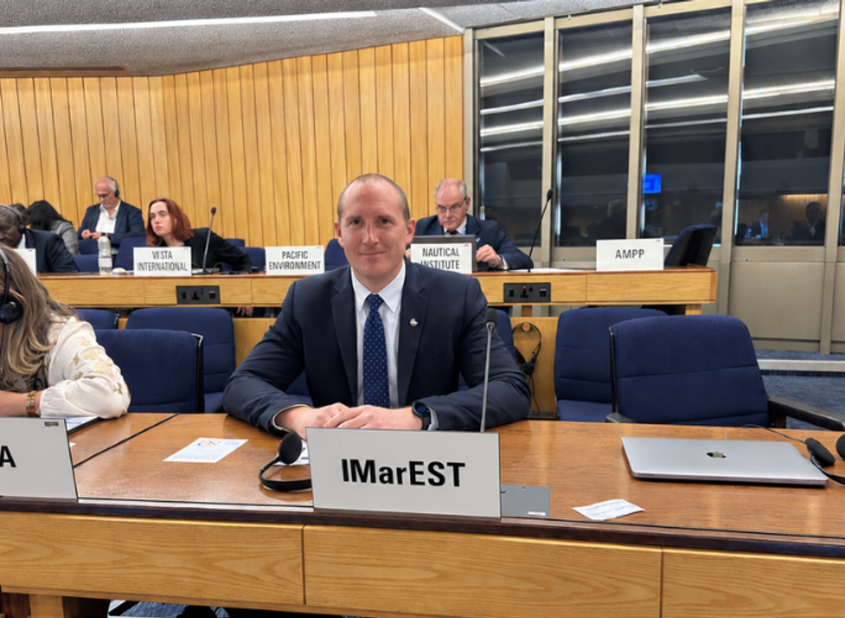 Alasdair Wishart, IMarEST technical and policy director at our desk