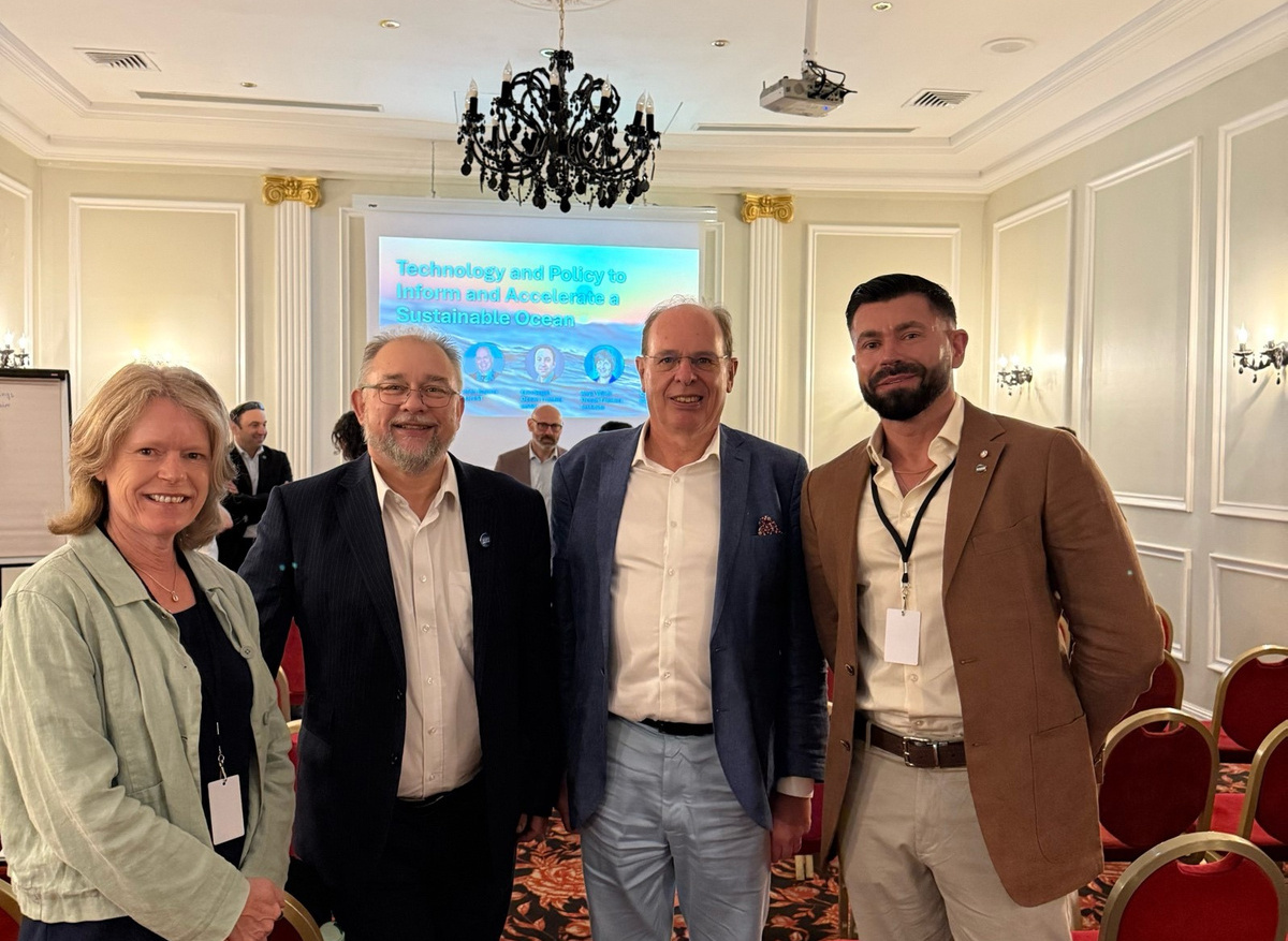 Professor Deborah Greaves OBE, Steve Hall, Professor Ralph Rayer and UN Ocean Decade Ambassador Niru Dorrian